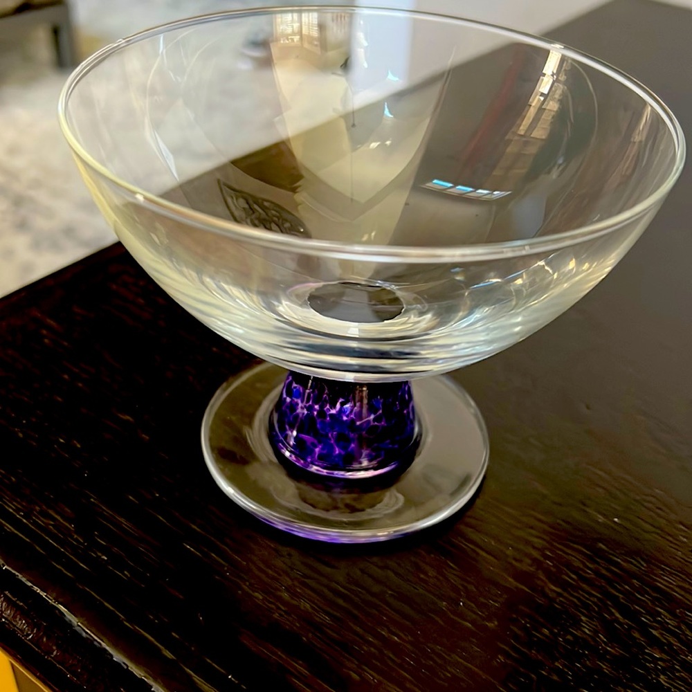 Denby glass dessert bowl